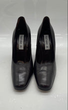 Load image into Gallery viewer, Nathalie M Womens Brown Leather Slip-On High Pump Heels Shoes Size 6B
