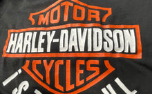Load image into Gallery viewer, Dignified Mens Black Short Sleeve Crew Neck Harley-Davidson Graphic T-Shirt Sz L
