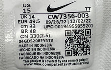 Load image into Gallery viewer, Nike Mens Air Zoom Pegasus 38 CW7356-003 Black White Sneaker Shoes Size 15
