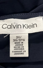 Load image into Gallery viewer, Calvin Klein Womens Blue Short Sleeve Ruffle Scoop Neck Blouse Top Size 3X
