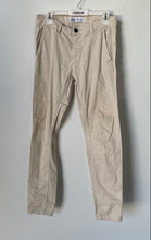 Load image into Gallery viewer, Zara Mens Beige Flat Front Pockets Skinny Leg Chino Pants Size 30
