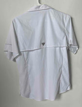Load image into Gallery viewer, Columbia PFG Womens White Short Sleeve Collared Button-Up Shirt Size Medium
