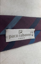 Load image into Gallery viewer, Paco Rabanne Mens Multicolor Striped Adjustable Pointed Tie One Size

