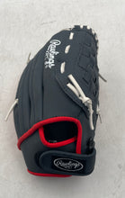 Load image into Gallery viewer, Rawlings Players Series Youth PL115G Black Red White Baseball Glove Size 11.5"
