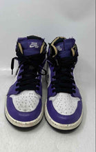 Load image into Gallery viewer, Nike Mens Air Jordan 1 High Zoom White Purple Sneakers Shoes Size 8.5

