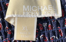 Load image into Gallery viewer, Michael Kors Womens Blue Red Paisley Print Off The Shoulder Blouse Top Size XL
