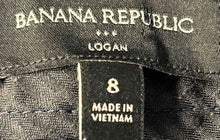Load image into Gallery viewer, Banana Republic Womens Logan Blue Plaid Flat Front Flared Pockets Dress Pants 8
