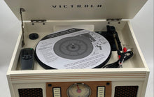 Load image into Gallery viewer, Victrola Home Audio System Wood FM CD USB Cassette Turntable Not Tested
