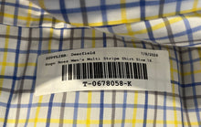 Load image into Gallery viewer, Hugo Boss Mens Multicolor Plaid Sharp Fit Collared Dress Shirt Size 16.5 34/35
