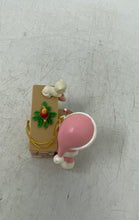 Load image into Gallery viewer, Precious Moments Pink Christmas Santa Fireplace Lighted Ornament Figurine
