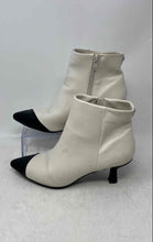 Load image into Gallery viewer, Anne Klein Womens Frankie White Pointed Toe Kitten Heel Ankle Bootie Size 6.5M
