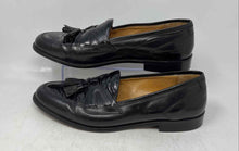 Load image into Gallery viewer, Johnston &amp; Murphy Mens Black Leather Tasseled Slip-On Loafer Shoes Size 12M

