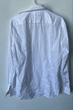Load image into Gallery viewer, Hugo Boss Mens White Cotton Long Sleeve Collared Slim Fit Dress Shirt Sz 15 3/4
