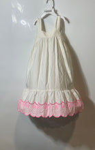 Load image into Gallery viewer, Old Navy Girls White Pink Cotton Embroidered Sleeveless Swing Dress Size M 8
