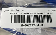 Load image into Gallery viewer, Nike Kids Court Borough Mid 2 CD7783-404 Blue Black Sneaker Shoes Size 2Y
