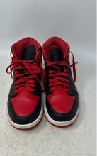Load image into Gallery viewer, Nike Mens Air Jordan 1 Mid DQ8426-060 Black Red Lace-Up Sneaker Shoes Size 7.5
