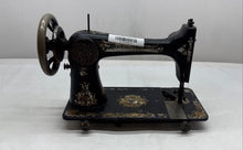 Load image into Gallery viewer, Antique Singer Black Gold Decal Hand Crank Tabletop Crafts Sewing Machine
