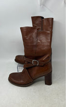 Load image into Gallery viewer, Kenneth Cole Reaction Womens Brown Side Zipper Block Heel Bootie Boots Size 6
