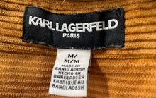 Load image into Gallery viewer, Karl Lagerfeld Womens Brown Corduroy Long Sleeve Snap Front Jacket Size Medium
