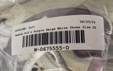 Load image into Gallery viewer, Reebok Kids Classic Purple Beige White Low Top Lace-Up Sneaker Shoes Size 2K

