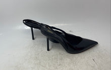 Load image into Gallery viewer, Zara Womens Black Patent Leather Pointed Toe High Slingback Heels Size EUR 36
