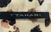 Load image into Gallery viewer, T Tahari Womens Multicolor Animal Print Long Sleeve Blouse Top Size Small
