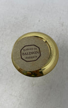 Load image into Gallery viewer, Vintage Baldwin Gold-Tone Shiny Polished Saucer Base Candlestick Holder
