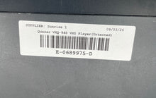 Load image into Gallery viewer, Quasar VHQ-940 Black Omnivision 4-Head VCR Recorder VHS Player Untested
