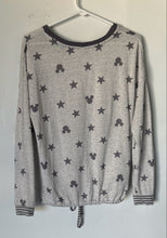 Load image into Gallery viewer, Disney Womens Gray Long Sleeve Top And Pants 2-Piece Pajama Set Size XS
