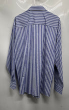Load image into Gallery viewer, Kenneth Cole Reaction Mens Blue Striped Long Sleeve Dress Shirt Size XL

