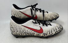 Load image into Gallery viewer, Nike Mens Mercurial Vapor 12 Pro NJR FG White And Black Soccer Cleats Size 9
