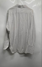 Load image into Gallery viewer, Calvin Klein Mens White Beige Striped Print Long Sleeve Dress Shirt Size XL
