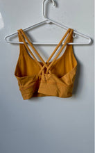 Load image into Gallery viewer, Lululemon Womens Yellow Mustard Sleeveless Activewear Pullover Sports Bra Size 8
