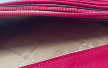 Load image into Gallery viewer, Michael Kors Womens Jet Set Pink Leather ID Window Card Holder Crossbody Bag

