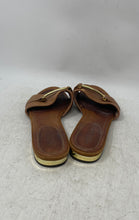 Load image into Gallery viewer, Lauren Ralph Lauren Womens Davan Brown Leather Slip-On Slide Sandals Size 7.5B
