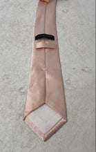 Load image into Gallery viewer, Pronto Uomo Mens Pink Satin Formal Keeper Loop Adjustable Pointed Tie
