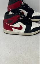 Load image into Gallery viewer, Nike Womens Air Jordan 1 Mid BQ6472-160 Black White Red Sneakers Shoes Size 7

