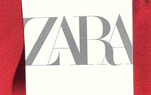 Load image into Gallery viewer, Zara Womens Red Tie-Front Side-Zip A-Line Skirt Size XS With Tag
