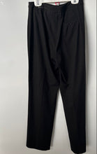Load image into Gallery viewer, Liz Claiborne Womens Black Flat Front Straight Leg Dress Pants Size 4
