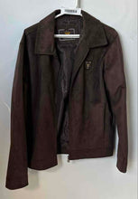 Load image into Gallery viewer, EA Collection Mens Brown Long Sleeve Spread Collar Full-Zip Jacket Size L
