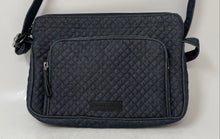 Load image into Gallery viewer, Vera Bradley Womens Little Hipster Blue Quilted Adjustable Strap Crossbody Bag
