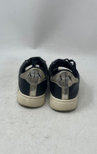 Load image into Gallery viewer, Armani Exchange Womens Black Leather Low Top Lace-Up Sneaker Shoes Size 7
