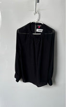 Load image into Gallery viewer, Vince Camuto Womens Black Long Sleeve Blouse Top Size Medium
