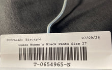 Load image into Gallery viewer, Guess Womens Black Dark Wash Pockets Stretch Denim Skinny Leg Jeans Size 27
