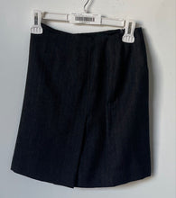 Load image into Gallery viewer, Lauren Ralph Lauren Womens Black Chevron Wool Back-Zip A-Line Skirt Size 2P

