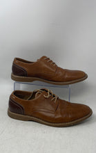 Load image into Gallery viewer, Parker &amp; Sky Mens Brown Leather Lace-Up Round Toe Oxford Dress Shoes Size 9.5M
