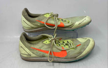 Load image into Gallery viewer, Nike Mens Zoom Rival D 10 Yellow Orange Lace-Up Low Top Running Cleats Size 12

