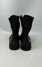 Load image into Gallery viewer, Aliana Womens Black Leather Lace-Up Round Toe Ankle Booties Size 9

