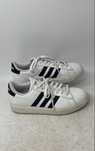 Load image into Gallery viewer, Adidas Womens Grand Court 2.0 GW9214 Black White Lace-Up Sneakers Shoes Size 7
