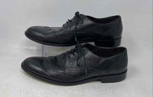 Load image into Gallery viewer, Bruno Magli Mens Black Leather Wingtip Lace-Up Brogue Dress Shoes Size 11
